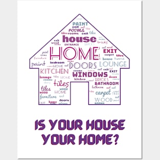 House of words. Is your house your home? #1 Posters and Art